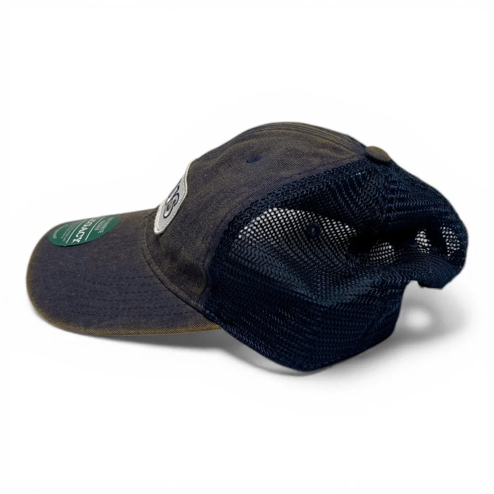 Legacy Old Favorite Trucker Hat Mens OSFA Navy‎ Blue Like New PURUS Patch Cap